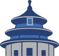 Temple Of Heaven as a graphic illustration