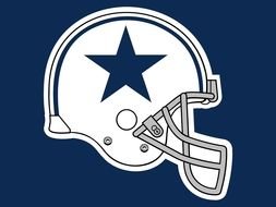 Logo of Dallas Cowboys with the helmet clipart