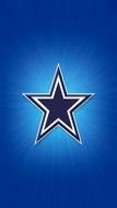 Cowboys blue star drawing