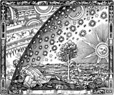 Flat Earth drawing
