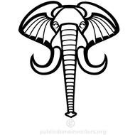 Elephant Clip Art Vector N3