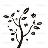 Tree Silhouette Clip Art N36