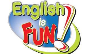 English is fun, colorful banner
