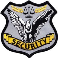 Security guard logo on the patch clipart