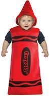 Clip art of Red Crayon Costume For Kids