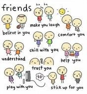 I Love My Friends Quotes drawing