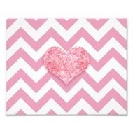 Baby Pink Glitter Chevron Background