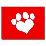 Related Pictures Red Paw Print Heart Pawprint Dog Cat Women S Tees
