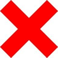 Red XMark Clip Art N15