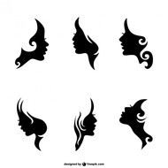 Silhouette Face Women N2