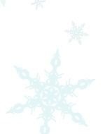 light blue snowflakes on a white background