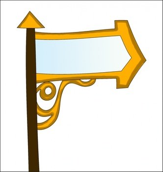Cartoon Street Sign Clip Art