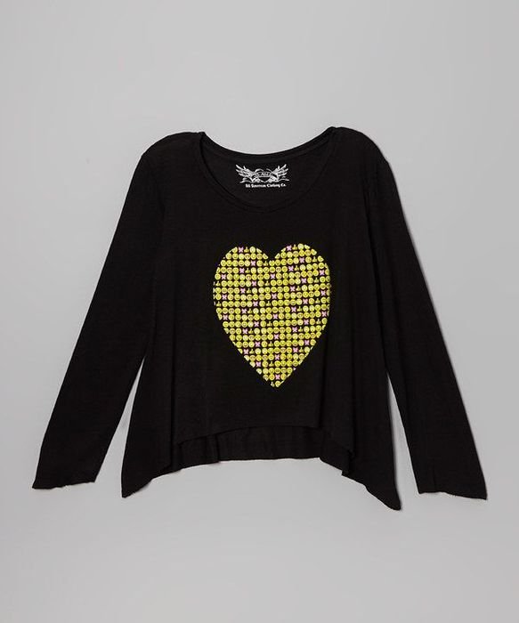 Look What I Found On Zulily Black Smiley Heart Tee By So Nikki