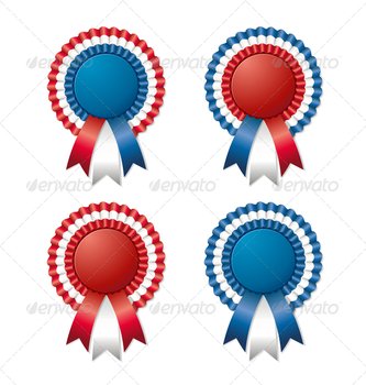 Red White And Blue Ribbon Clip Art N6
