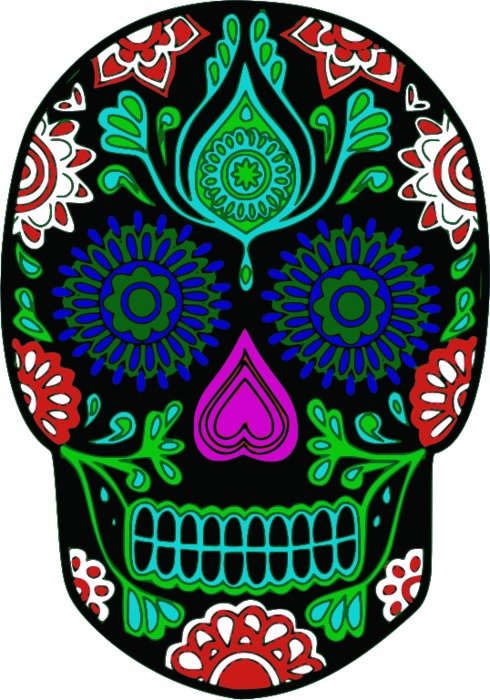 Sugar Skull Clip Art N32