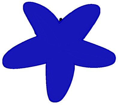 Blue Starfish Clip Art N13