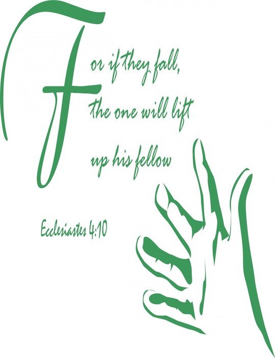 Wall Decals And Stickers For If They Fall The One Will Lift Up His