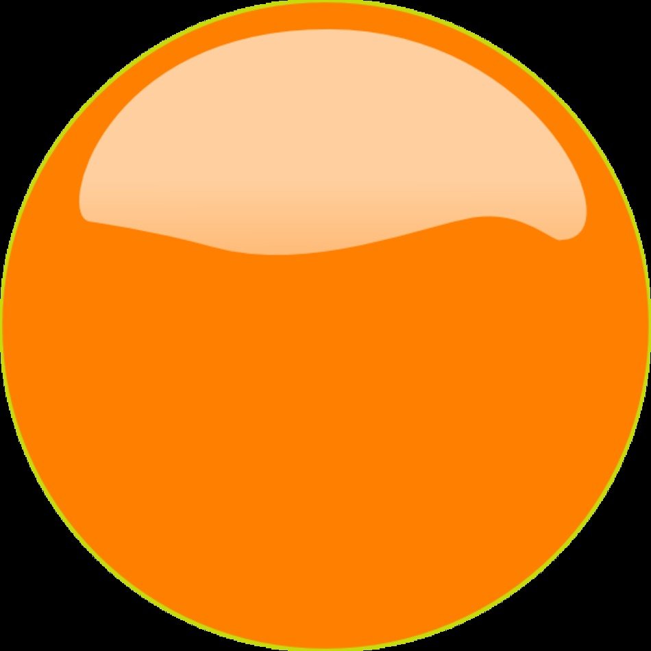 Orange Button Clip Art N12