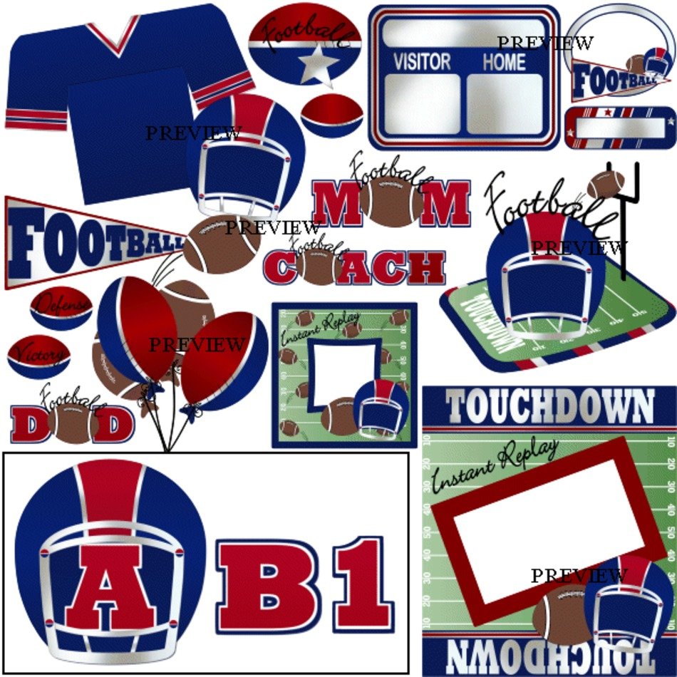 Red White And Blue Clip Art N11