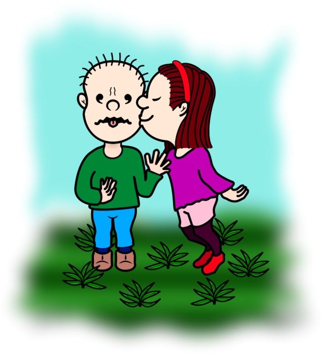 Cartoon Big Kiss