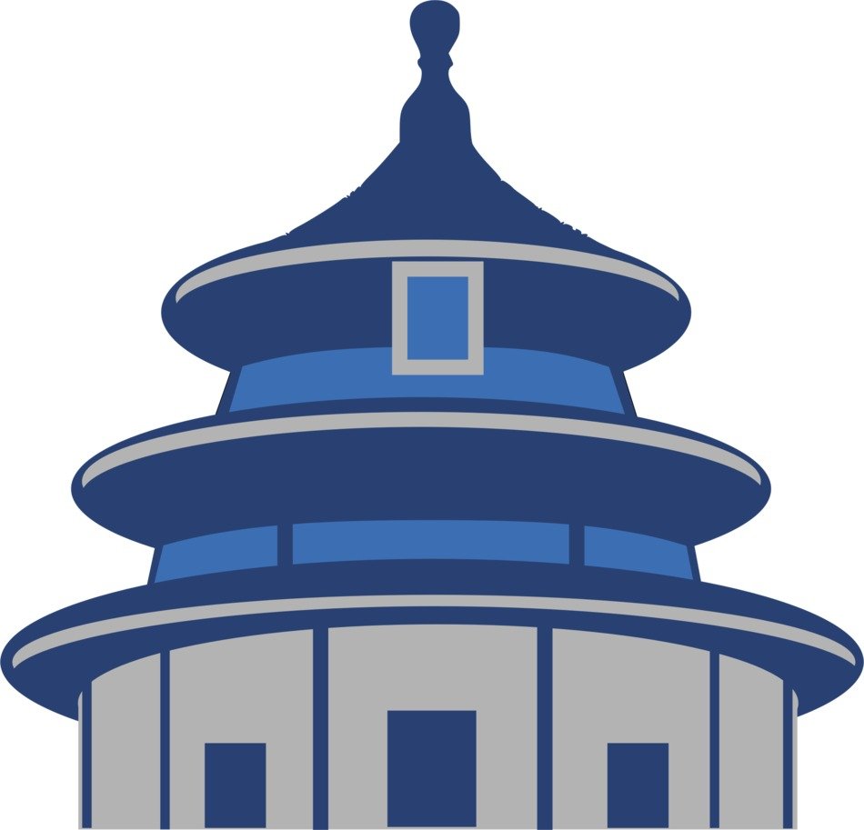Temple Of Heaven as a graphic illustration