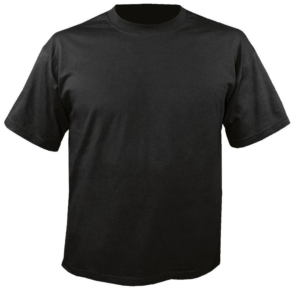 Blank Black T Shirt Back