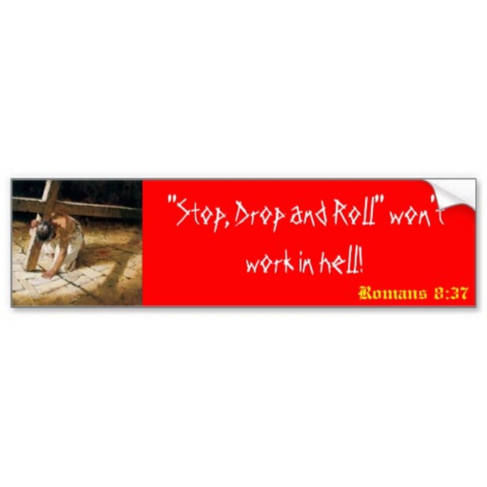 Stop Drop And Roll Bumper Sticker