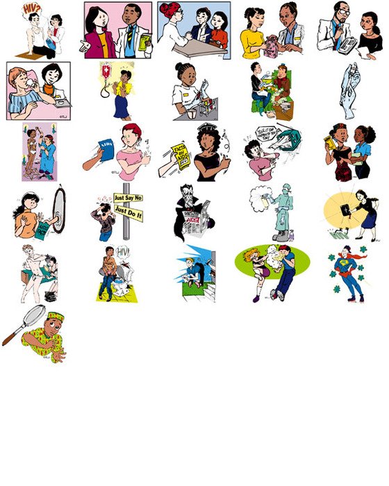 HIV AIDS Clip Art N4