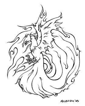 Phoenix Circle Tattoo Designs