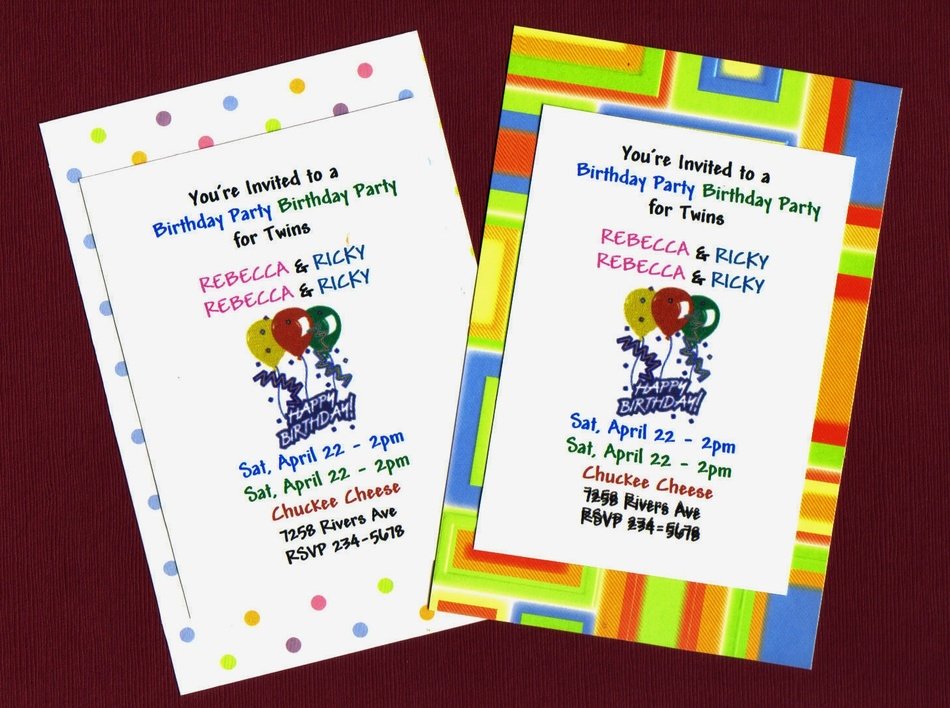 Invitaciones De Cumple Anos En Espanol