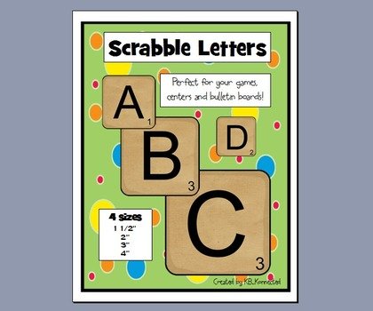 Printable Scrabble Letters