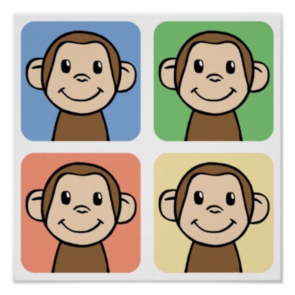 Birthday Cartoon Monkey Clip Art N2