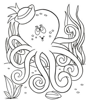 Octopus With Sailor Hat