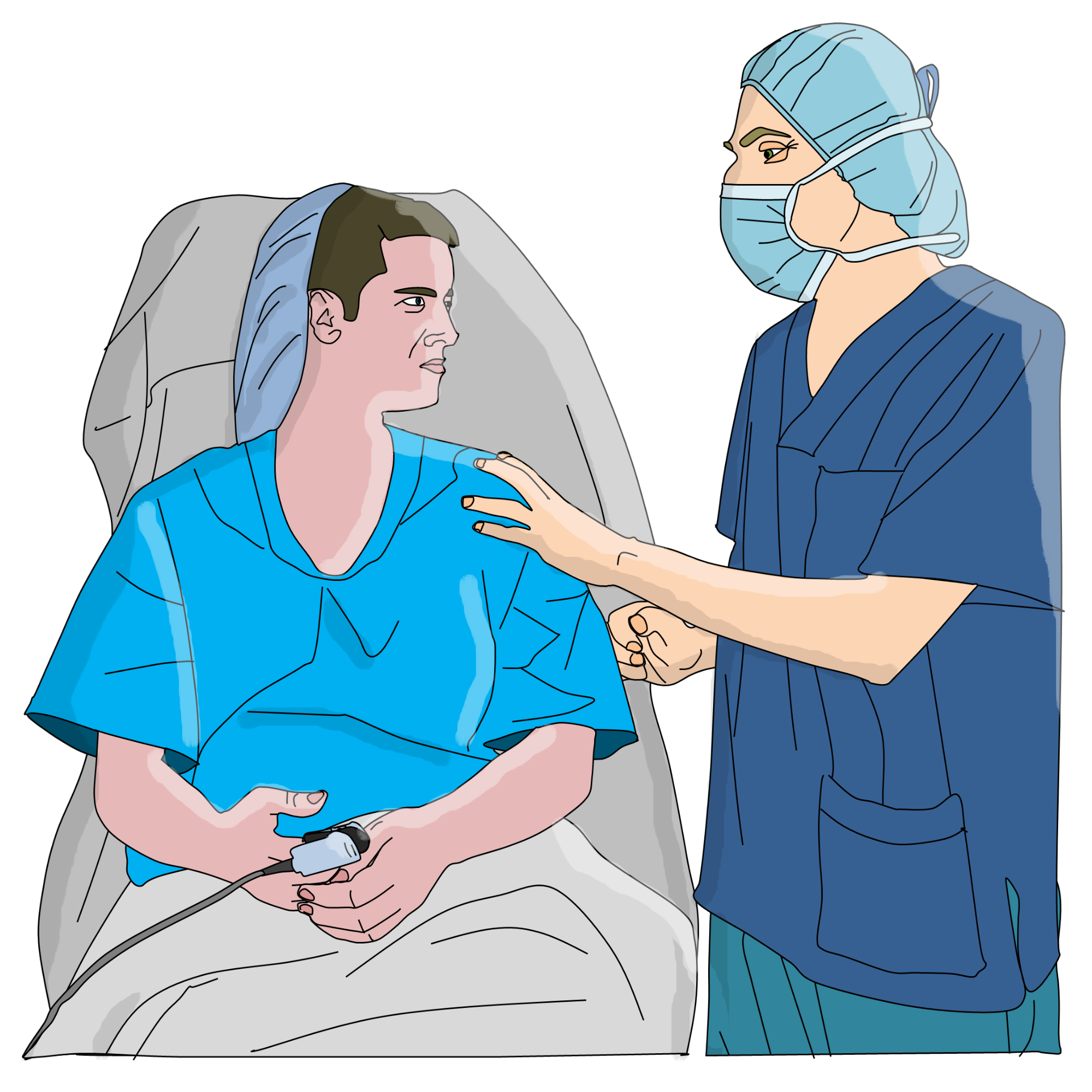 Doctor and patient drawing free image download