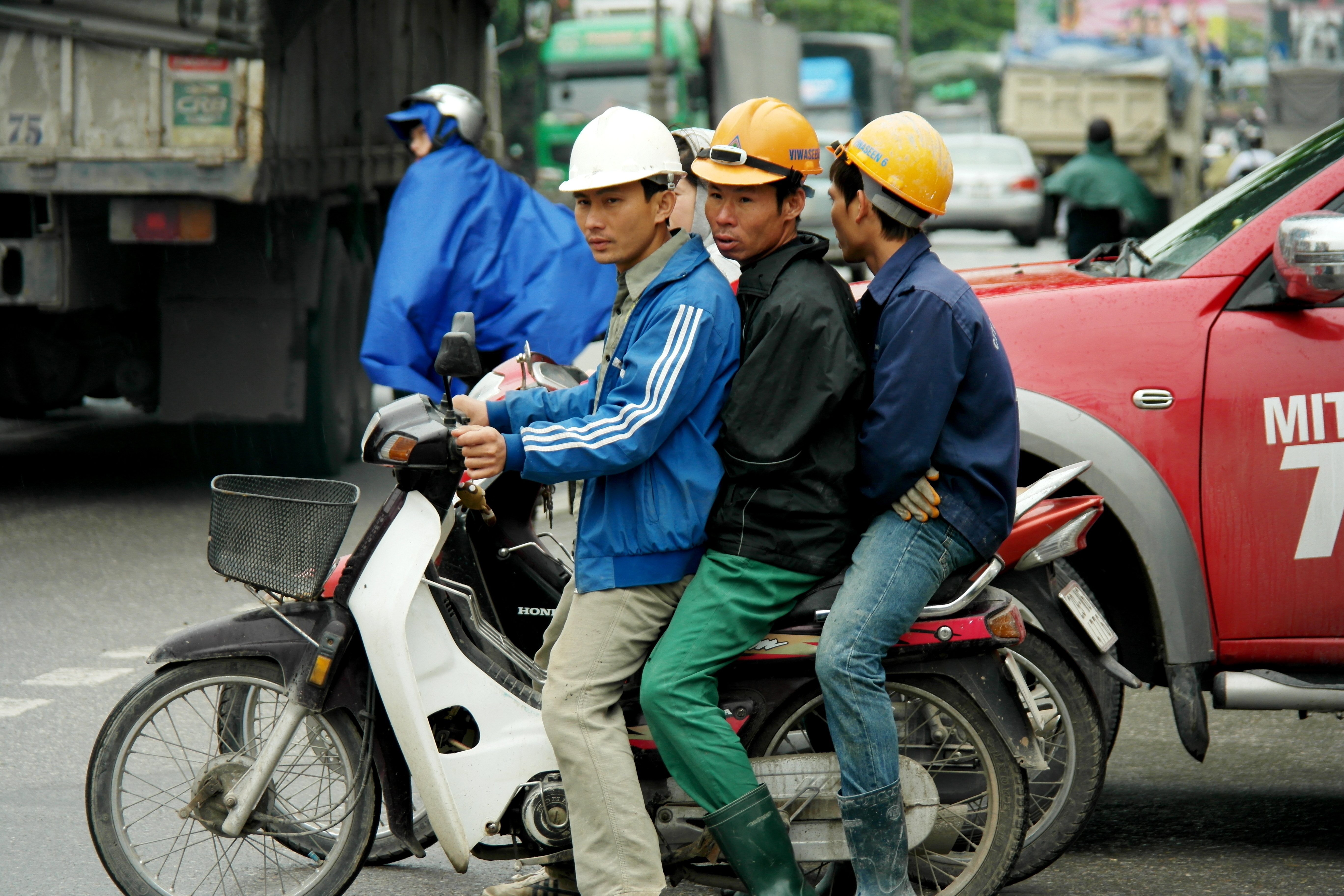 men on bike