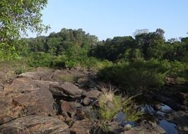 riverbed in Karnataka, india