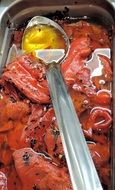 tomatoes, fried in olive oil