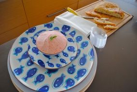 strawberry snack on a luxurious plate