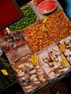 mushrooms on the market