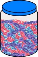 jar candy drawing