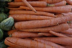 washed carrots