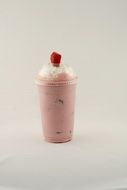 strawberry shake in container