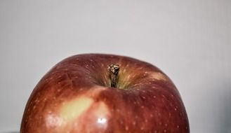 Top of the red ripe apple