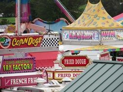 colorful signage at the fair