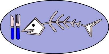 Fish bones clipart