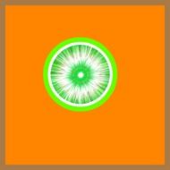 tasty and fresh green lime drawing