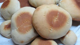 fresh homemade buns