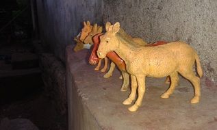 wooden toy horses