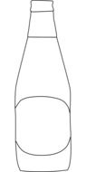 drink bottle alcohol black white drawing