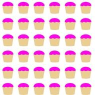 lots of pink cupcakes